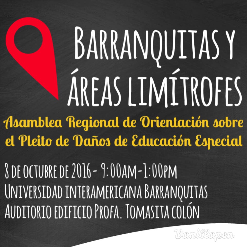 Asambleas regionales - Barranquitas